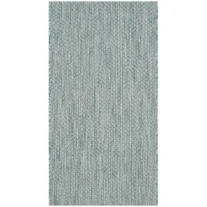 COURTYARD, AQUA / GREY, 2' X 3'-7", Area Rug, CY8521-37121-2