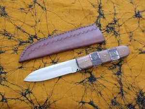 Tattva Tactical 9” Puukko Knife Forged Full Tang Sharp Custom Leather Sheath Hand Stitched Finka