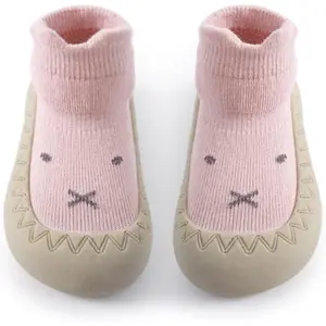 L-SOK024 Baby Sock Shoes Toddler Cartoon Soft Rubber Sole Non Slip Floor Slipper for Boys Girls First Walking