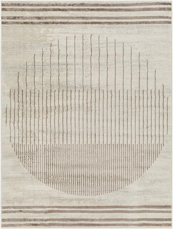 Livabliss FSA2370-710RD 7 ft. 10 in. x 7 ft. 10 in. Floransa FSA-2370 Modern Machine Woven Round Rug, Multi Color, Contemporary Rugs, Durable Area Rugs