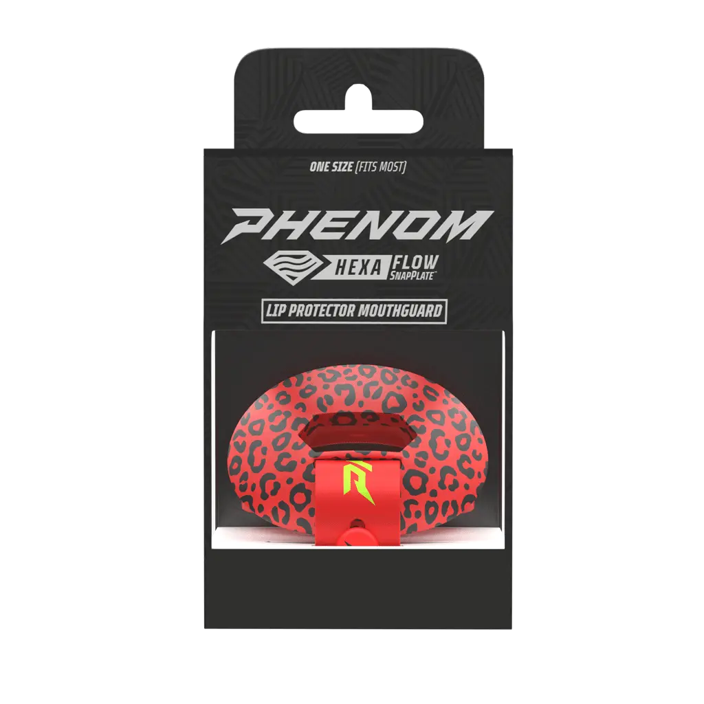 HexaFlow 4.0 SnapPlate™ Mouthguard - Red Leopard
