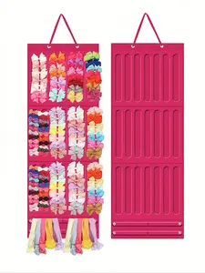 1 PC Rose Red Girl Hair Clip Organizer, Hair Clip and Headband Organizer, Hairband Storage, Hair Clip Display Stand, Sturdy Stand, Easily Organize Accessories, Perfect for Everyday Use and Holiday Gifts, Hair Accessory Organizer