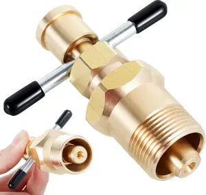US Olive Puller Heavy Duty Metal Olive Removal Tool Ergonomic Labor Saving Compression Sleeve Puller Professional Pipes Plumbing Tool for 1/2-3/4 inch Copper Pipe