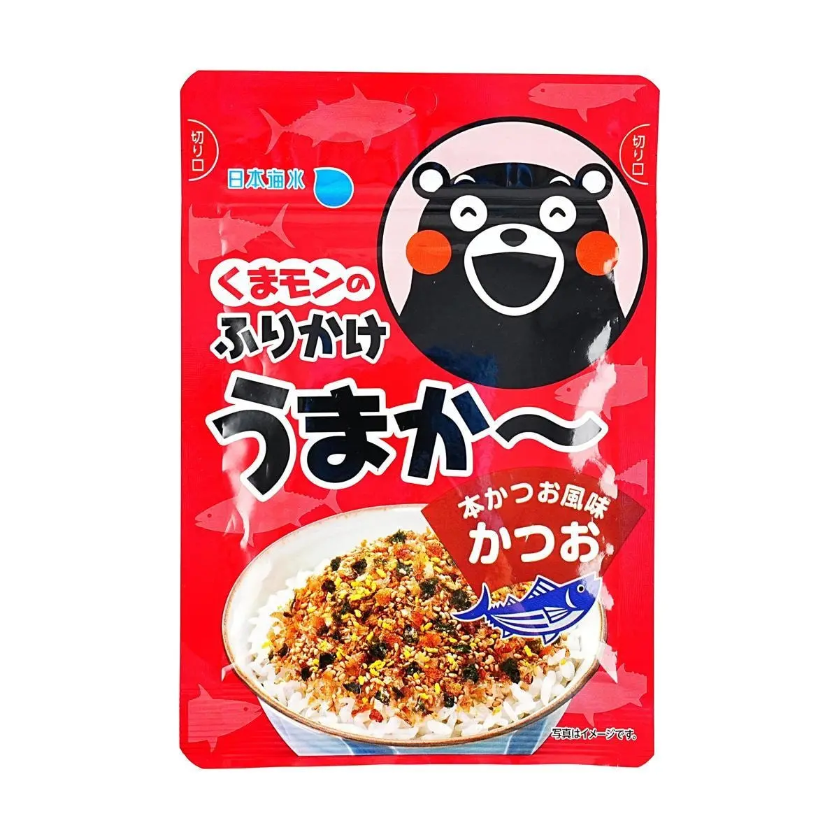 NIHONKAISUI Kumamon Bonito Flakes Rice Seasoning - Savory Japanese Furikake for Rice, Onigiri, and Meals (25g)