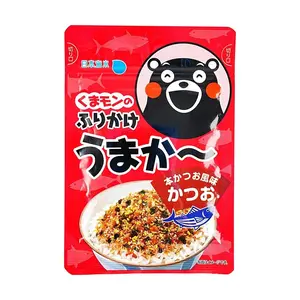 NIHONKAISUI Kumamon Bonito Flakes Rice Seasoning - Savory Japanese Furikake for Rice, Onigiri, and Meals (25g)