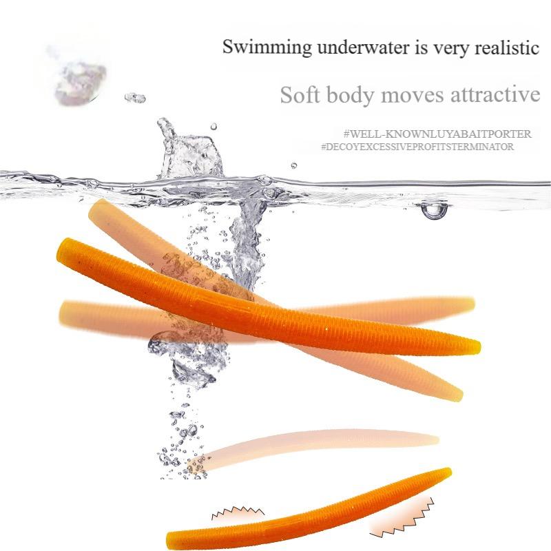 TikTok Viral Senko Worms 3-4-5Inch Soft Plastic Lures Kit - 8pc Multi-Color & Salt-Infused Design for Bass Trout Panfish Slayer and Long Casts  Fishing Fathersdaygift fishing equipment