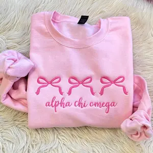 Custom Nurse Coquette Bow Embroidered Sweatshirt | Aesthetic Nurse Crewneck | Personalized Medical Staff Gift | Cute Nurse Team Sweatshirt