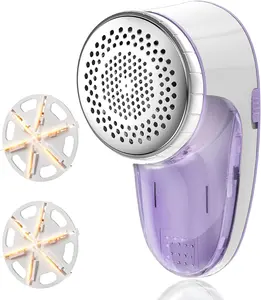 Fabric Shaver Lint Remover, Sweater Shaver with Replaceable Stainless Steel 6-Leaf , Fabric Defuzzer for Clothes Fuzz, Lint Balls -  Operated