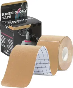 Keeble Outlet Keeble Outlets Kinesiology Tape Precut Strips (20 Precut 20” Strips with Dispenser) | Athletic Muscle Tape for Pain Relief & Recovery |  Waterproof Sports Tape for Knee, Shoulder, Ankle & Back Support