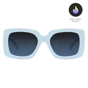 Bardot Blue Sunglasses with Round Design and Light Blue Frame