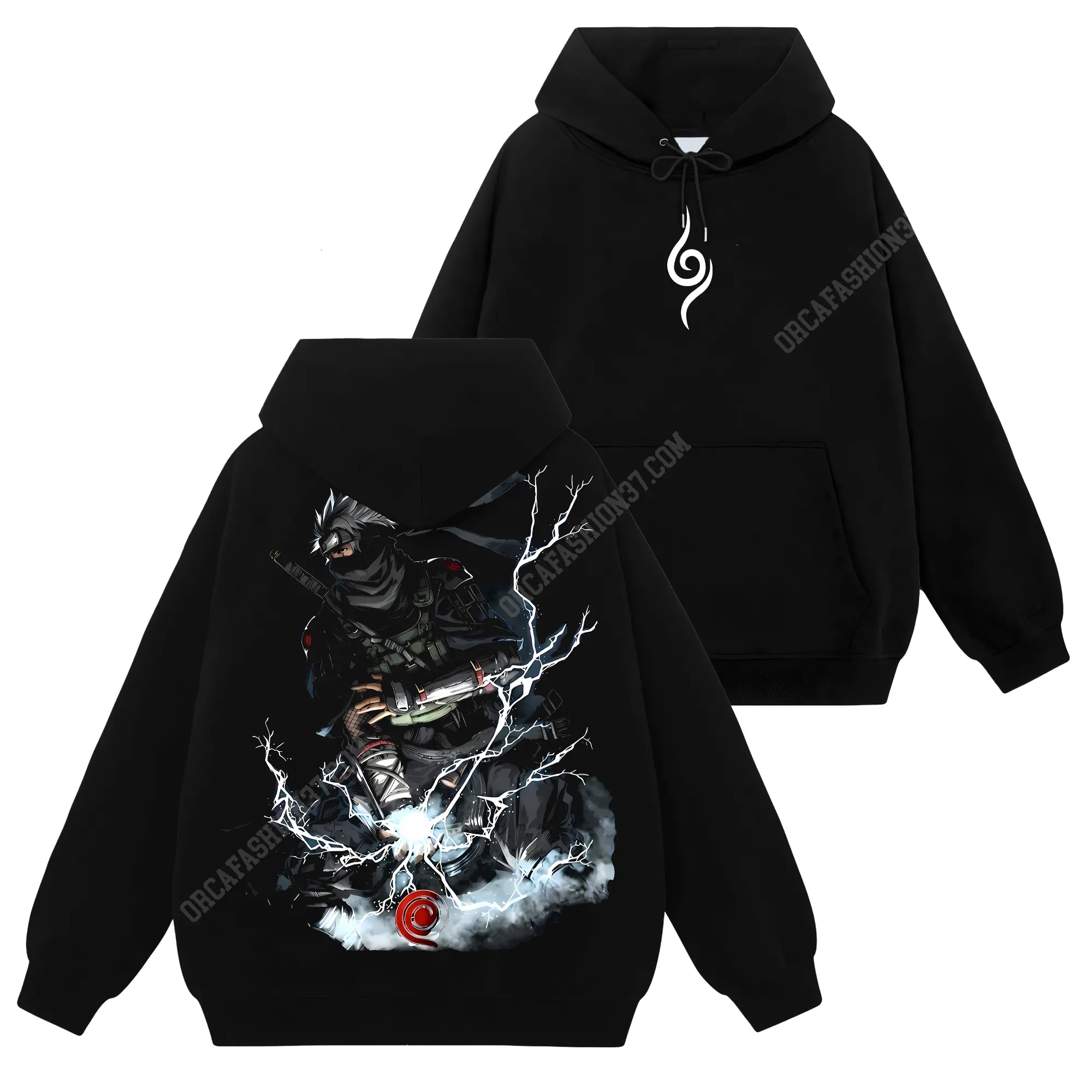 [Konoha Shop] Limited Hatake Kakashi - Naruto Shippuden #42 Hoodie T-Shirt Sweatshirt, Retro Vintage Unisex Graphic 90s Cotton, Gift For Wibu Ninja Shinobi , Anime Manga Y2K Streetwear