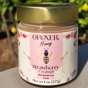 Strawberry Whipped Honey 8 oz