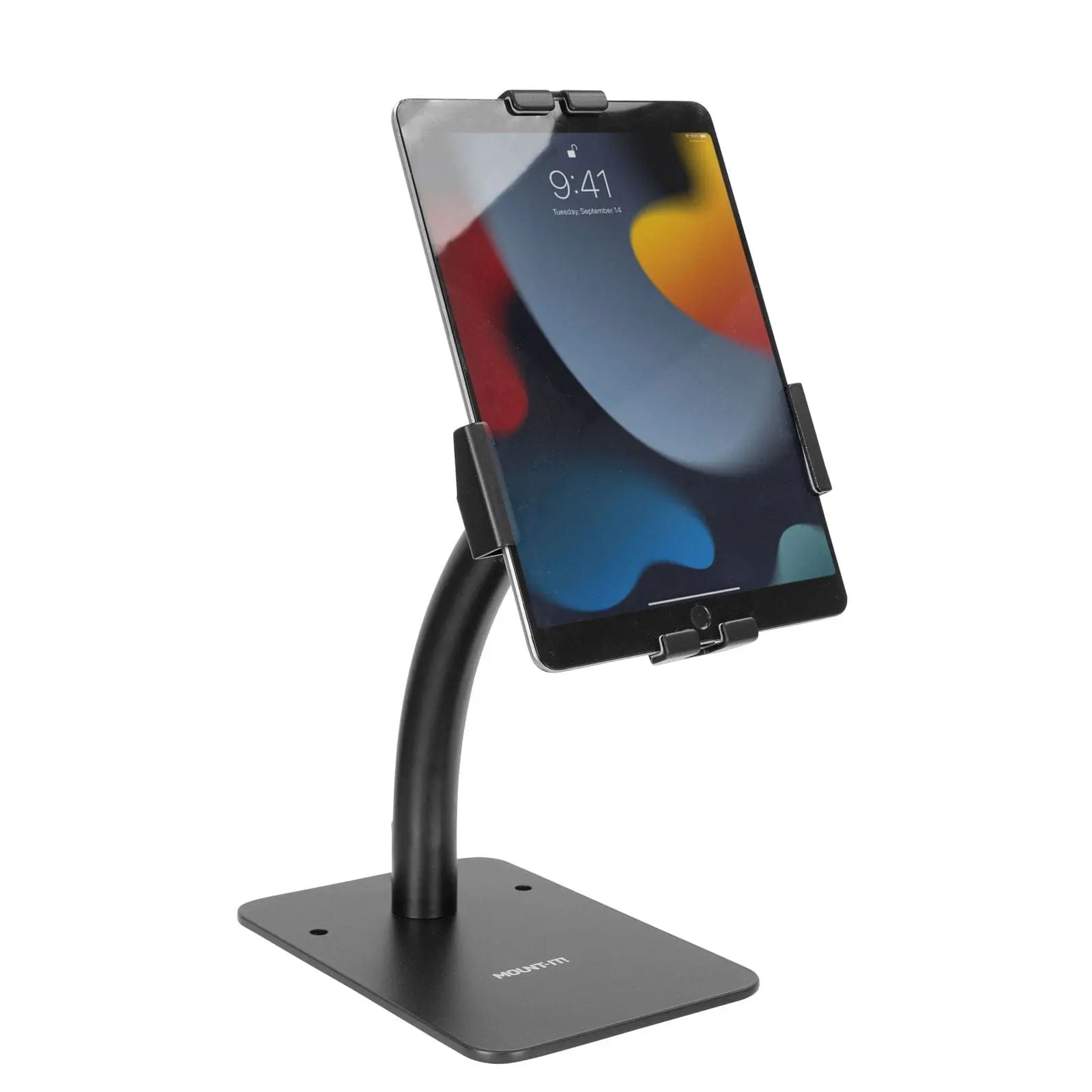 Mount-It! Anti-Theft Countertop Tablet Kiosk Stand with Adjustable Clamps, Universal 7.9-11" Screen Holder, Tablet & Computer Accessories for Retail Use