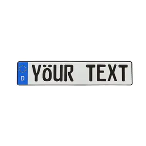 Custom European License Plate