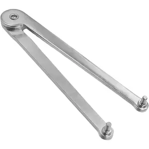 Universal Adjustable Angle Grinder Wrench Pin Spanner Locknut Wrench for Backing Pads on Angle Grinder and Round Nuts with Drilled Holes