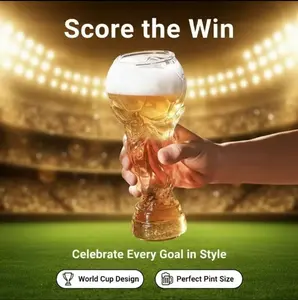 Hebe Cup Beer Glass, Soccer CupGlass,Bar Beer Cup, Souvenir ltem, Drinkware