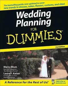 USED-Wedding Planning for Dummies by Marcy Blum (Paperback)