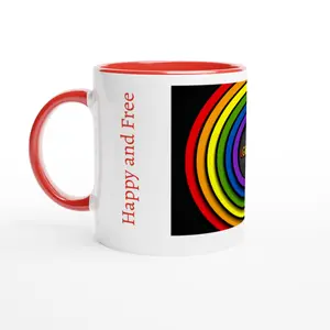 Pride Zone White 11oz Ceramic Mug with Color Inside