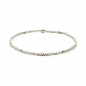 2mm Newport CHAMPAGNE + Gold Filled Waterproof Bracelet