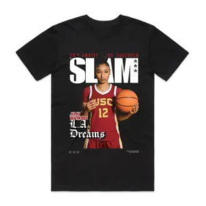 SLAM Cover Tee - Juju Watkins Vintage Graphic Bootleg Short Sleeve T-Shirts Crewneck Streetwear Summer