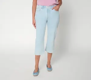 BEAUTIFUL by Lawrence Zarian Petite Deluxe Denim Capri - Indigo