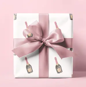 Champagne Bottle Wrapping Paper