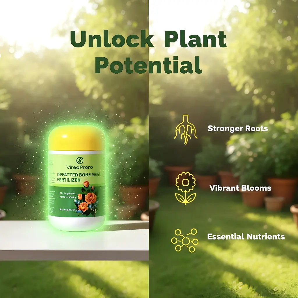 VireoProro Bone Meal Fertilizer - Boost Roots Blooms & Plant Growth Natural Organic High Phosphorus Calcium Long Lasting Effectiveness for Organic Farming Vegetables Flowers