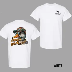 Unisex🦆 Smokin' Quack Duck T-shirt, Bold Summer Streetwear with Full-Color Retro Duck Graphic, Trendy Graphic Tee, Comfortable Fit, Perfect for Men & Women, Casual Wear, Soft Breathable Fabric, Fits