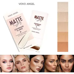 Dual-Ended Foundation Stick Natural Color Ivory Concealer Moisturizing Hydrating Nourishing Makeup Essential