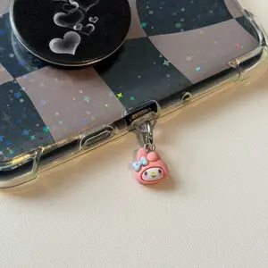Dust Plug Pink Charm for USB-C Ports - Adorable Pink Design for Device Protection and Style