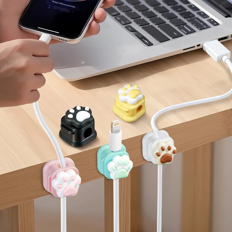Desktop Cute Cable Organizers Holder Clips Desk Tidy Organiser Self Adhesive Cable Management Office Wire Cord Holder Desktop Cute Cable Organizers Holder Clips Desk Tidy Organiser Self Adhesive Cable Management Office Wire Cord Holder
