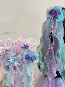 Elegant Pearl Tassel Bow Hair Clip for Girls, All Seasons Headwear, Perfect Daily Decor & Party Accessory, Ideal Holiday Gift Idea, Hair Decoration