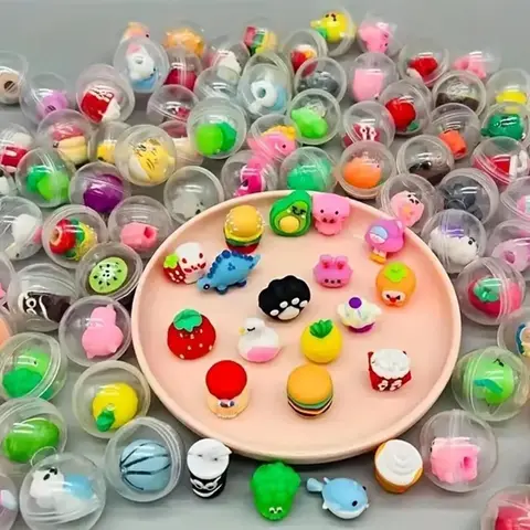 15pcs Mini Cute Kawaii Gashapon Toys, Miniature Set, Capsules Set, Blind Bag, Perfect Gumball Machine, Party Favors And Surprise Prizes, Ideal Gift For Halloween, Christmas And Easter Celebrations, Little Gifts For Kids, Little Toys, Random Surprise Set