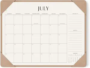 Jotsome Desk Calendar 2026 - 2027 with Desktop Mat, Large Desk Pad Calendar From Now to June 2027 22x17 inch, Desk Blotter Calendar for Home Office and School, Easy Planning, Gift for the Holidays, Apricot