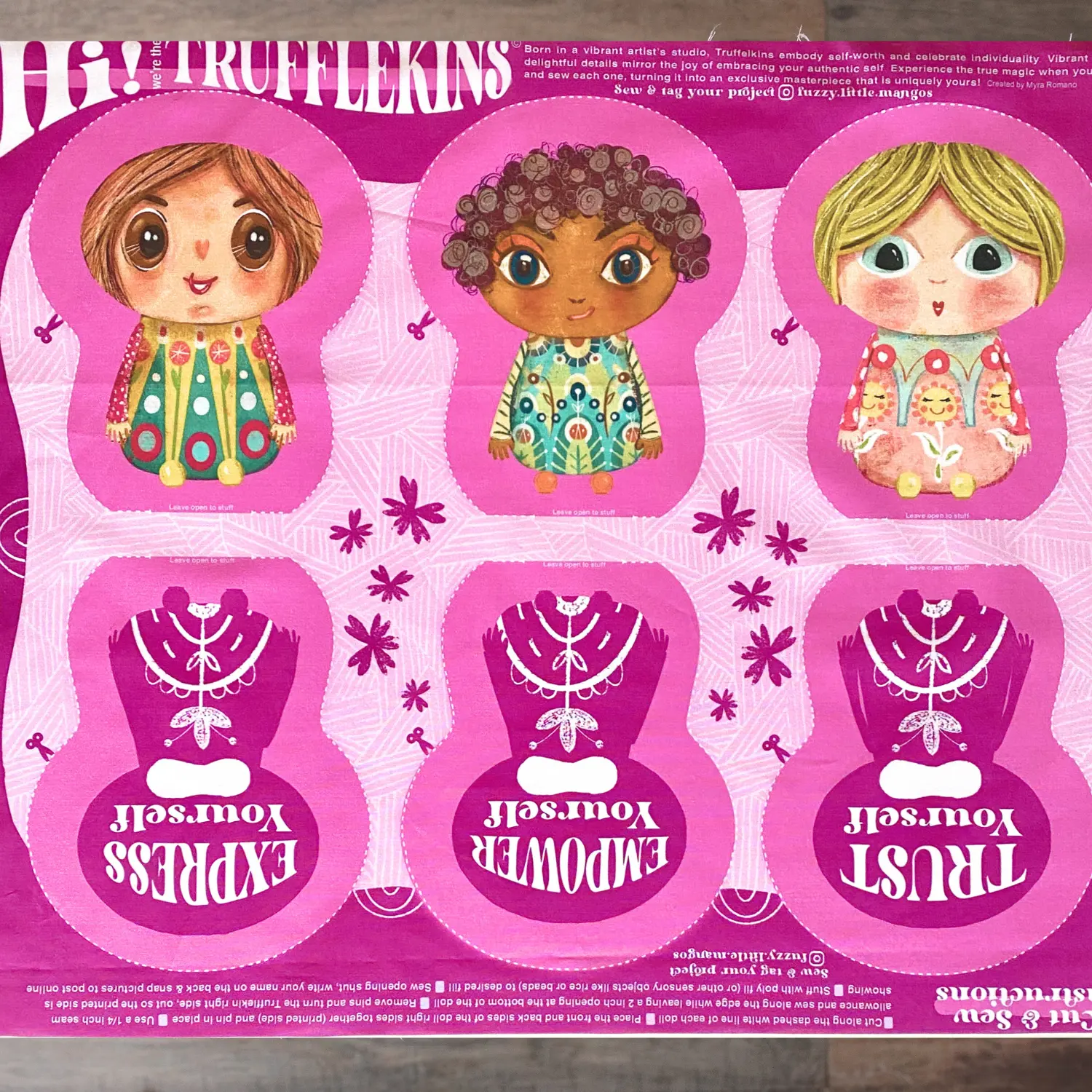 DIY Plush Doll Sewing Kit: Beginner Craft Project - 3 Dolls