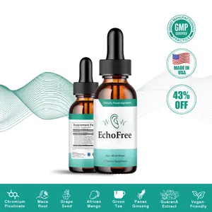 EchoFree PRO Liquid Drops for Ear Wellness – Ginkgo Biloba, GABA & Chromium, Vegan Daily Support for Focus, Calm & Clarity
