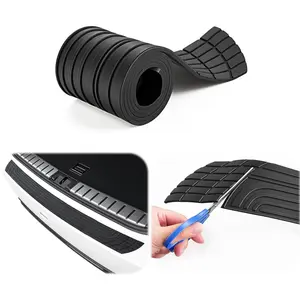 Rear Bumper Protector, 42inch x3.4inch /SUV Universal Rubber Anti-Scratch Trunk Exterior Accessories