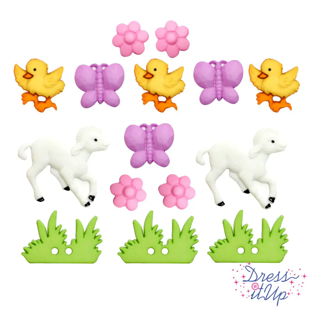 My Little Chickadee Bird Animal Spring Themed Buttons