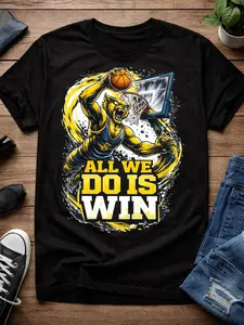 Michigan Basketball Winning Mascot Graphic Tee