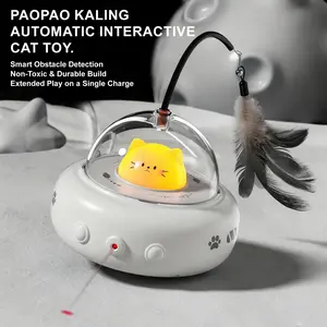 Electric Rolling Cat Toy | Auto Move + Infrared Light | Strong Build & Catnip Inside | USB Rechargeable fun interactive play