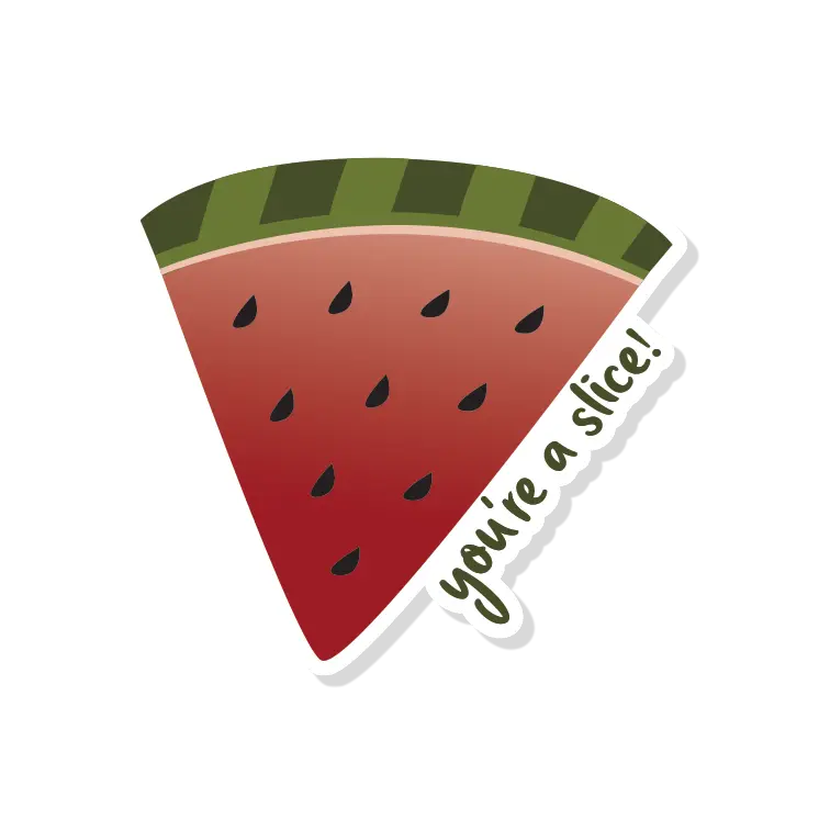 Watermelon Slice Sticker | Cute Summer Stickers | Fruit Stickers | You're a Slive Watermelon