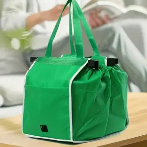 Portable Lunch Box Bag with Insulation, Foldable Grocery Shopping Cart Bag, Multi-Functional Utility Bag for Daily Use, Insulated Lunch Bag