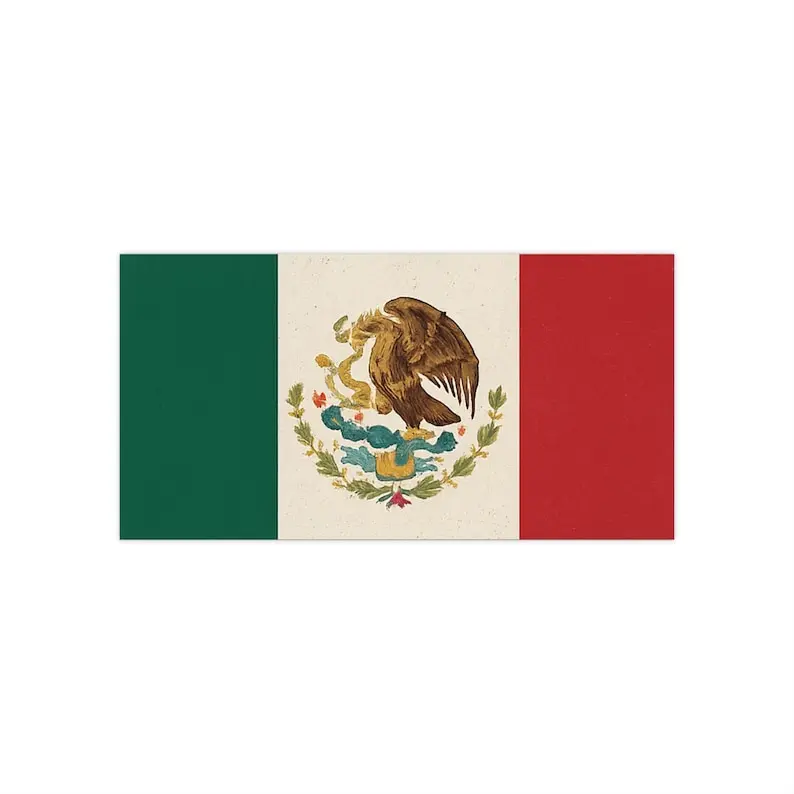 Fck I.C.E Bumper Sticker/Magnet: Mex1can Flag Anti!Fasc!sm