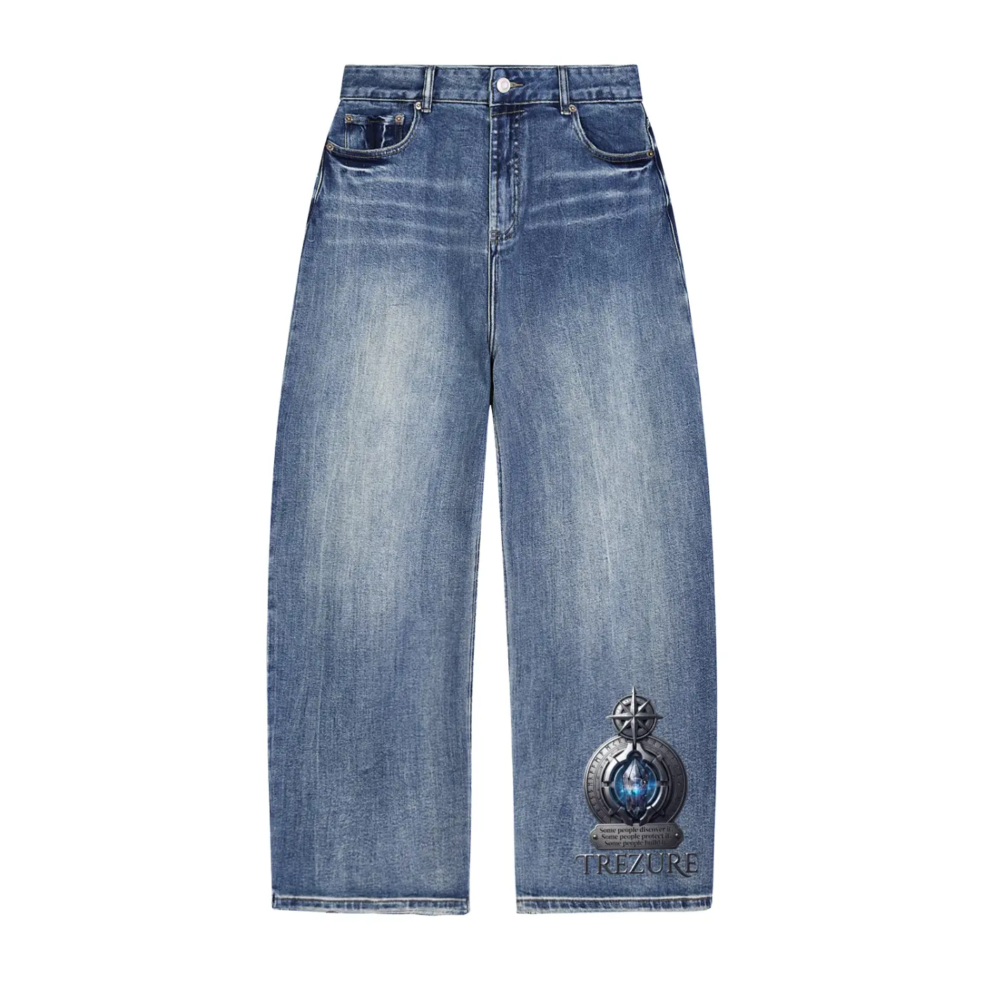 Sun Fade Heavyweight Denim Jeans