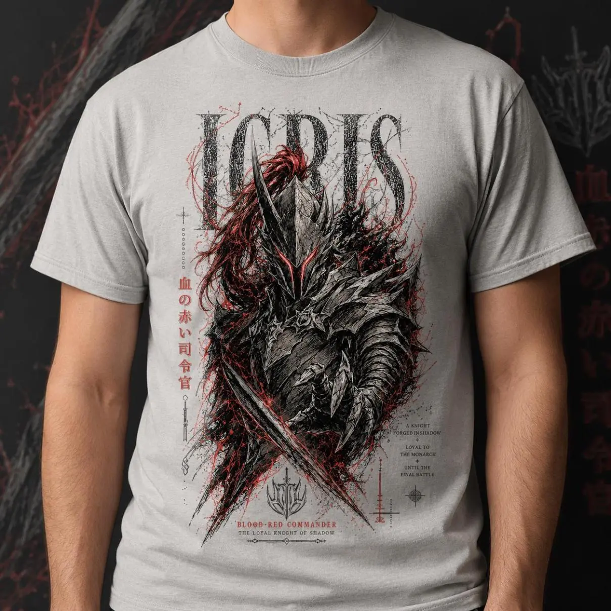 Solo Leveling Igris Shirt, Blood-Red Commander Anime Graphic Tee, Shadow Knight, Full Color Selection, Pick Your Favorite, Cozy Fit, Perfect for Any Season