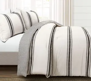 Farmhouse Stripe Comforter 3-Piece California King