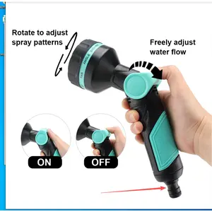 Garden Hose 100 ft, 2025 Upgarded Flexible Water Hose 100ft With 10-Pattern Spray Nozzle, Kink-Free, Lightweight, Durable, Leak-Proof Solid Brass Fittings