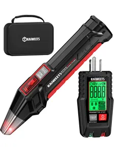 KAIWEETS Circuit Breaker Finder with LCD Display, GFCI Outlet Tester, Electrical Circuit Tracer Tool with NCV Test & Flashlight, Includes Carrying Case - KT301