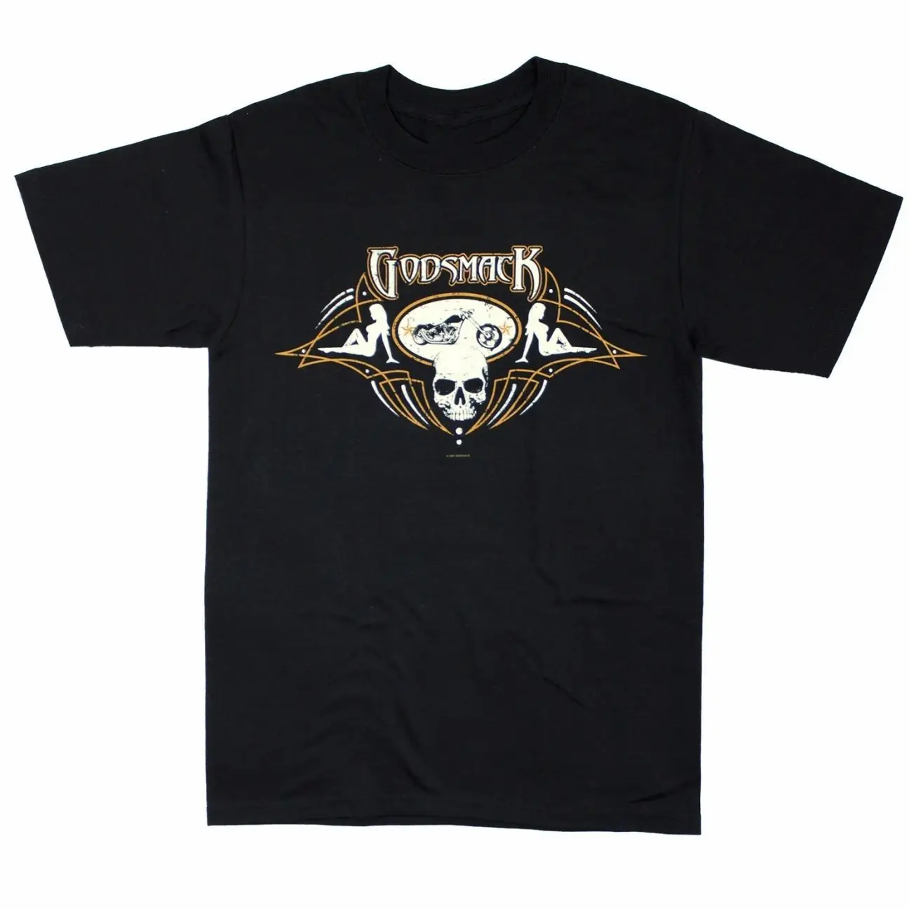 GodSmack  Bike Tee T-shirt Aesthetic Boho Graphic Metal Rock Tshirt Rock 90s Tee Top Womenswear Streetwear Summer S