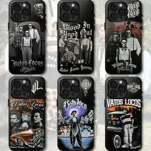 Vatos Locos Forever - Blood In Blood Out Phone Case, Retro Chicano Culture Phone Cover, Datos Locos Mexican Culture 1993 Movie, Compatible with iPhone X, 11, 12, 13, 14, 15, 16, 17 & more